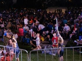 Part of the 4,500 strong audience