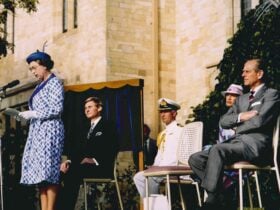 Historic Photo of Queen visiting Carrick Hill