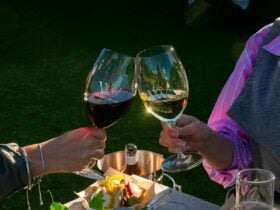 Guests enjoying a glass of Varney Wines wine