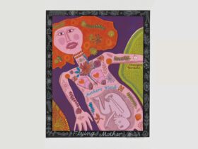 Art work -Barbara Hanrahan, Flying Mother, 1976, screenprint 76.7 x 57.6cm