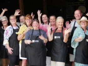 Group Enjoying Cheese Making Class