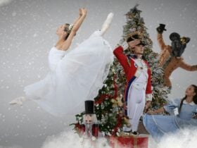 A ballerina in a scene from the Nutcracker