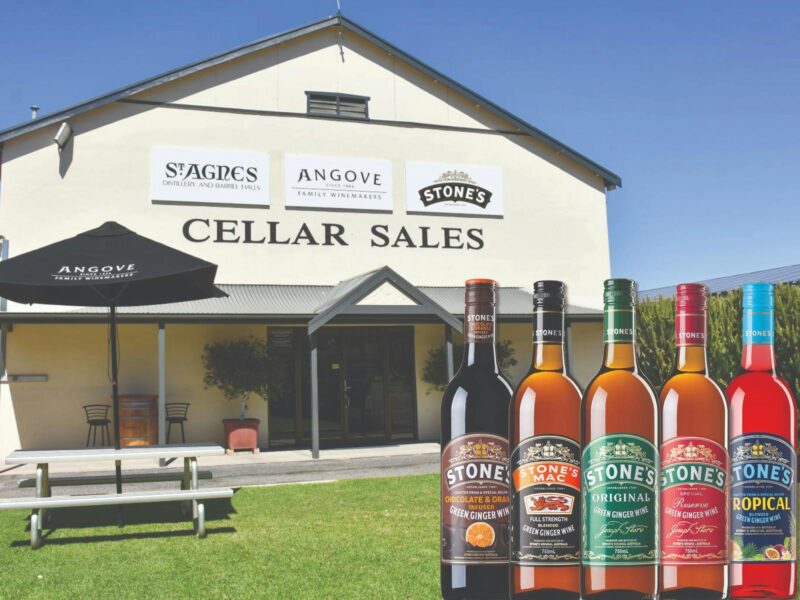 Picture of Angove cellar door front with the Stone