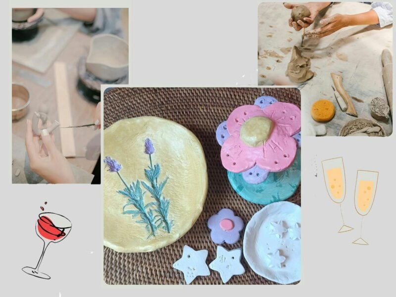 Clay hand building workshop at Magpie Springs