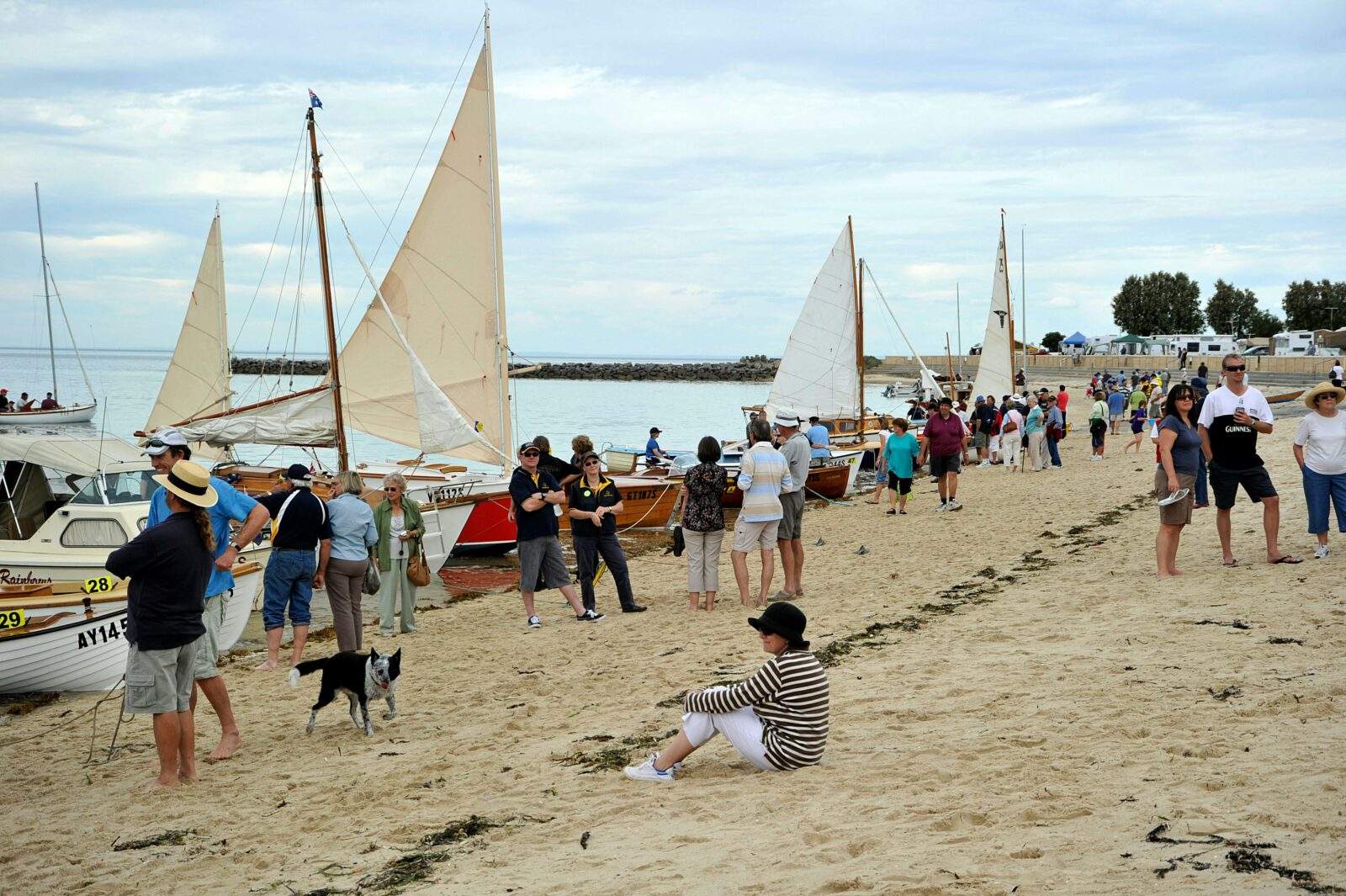 Meet boat owners and crews and inspect the vessels up close