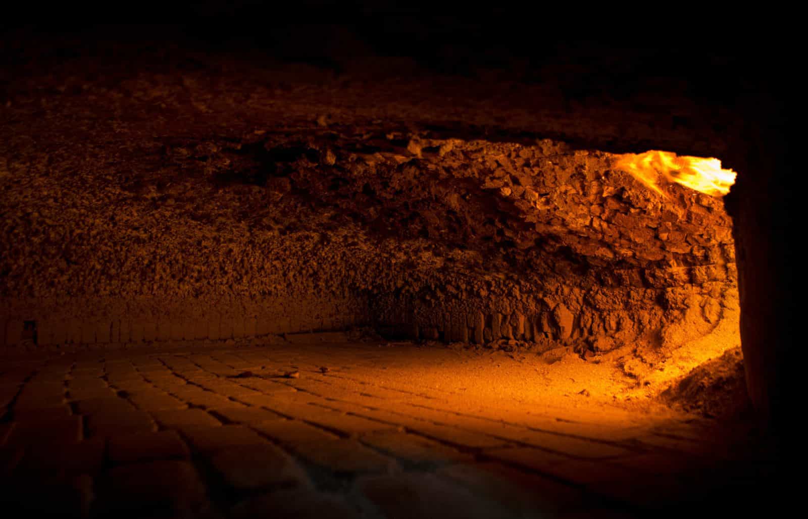 Wood Oven on Fire