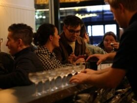People sitting at bar