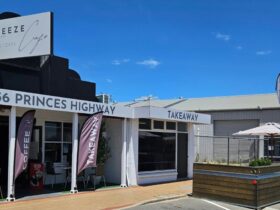 An inviting entrance to Breeze Cafe