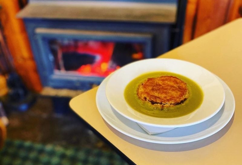 House Made Pie Floater by the Fire