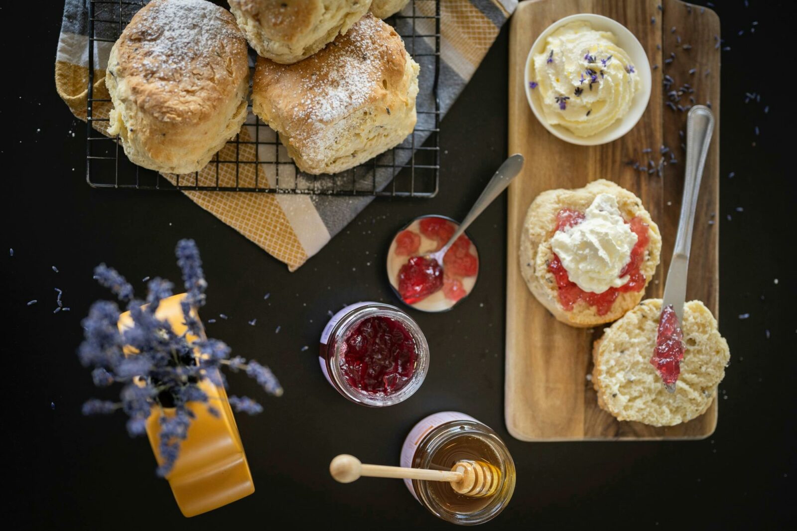 Lavender scones are gaining fame alongside the island