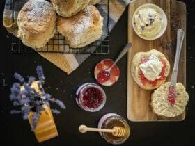 Lavender scones are gaining fame alongside the island's remarkable rocks, offering a delicious and u
