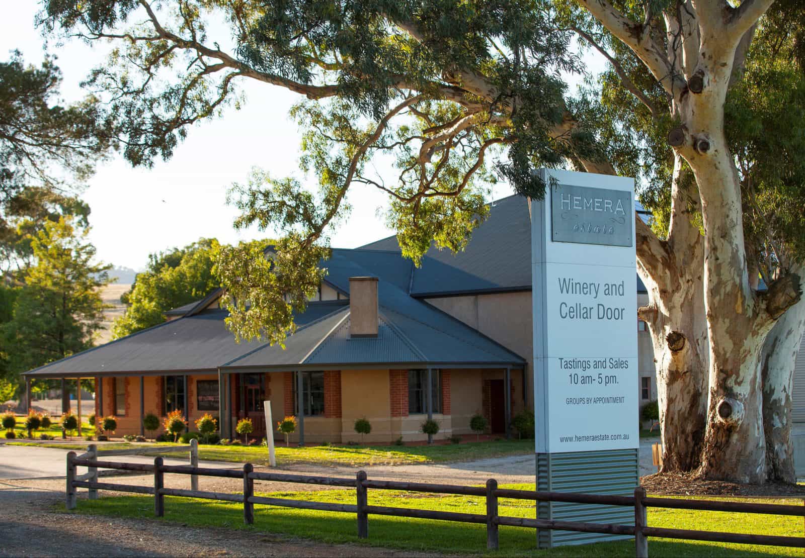 Looking at Cellar Door from Barossa Valley Way