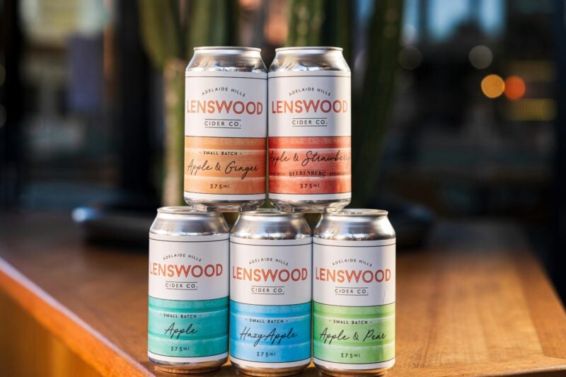Cider flavours in cans