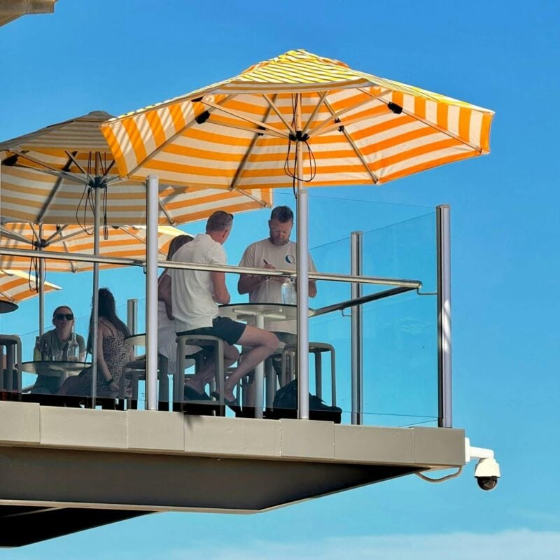 Balcony of Ocean Bar and Kitchen