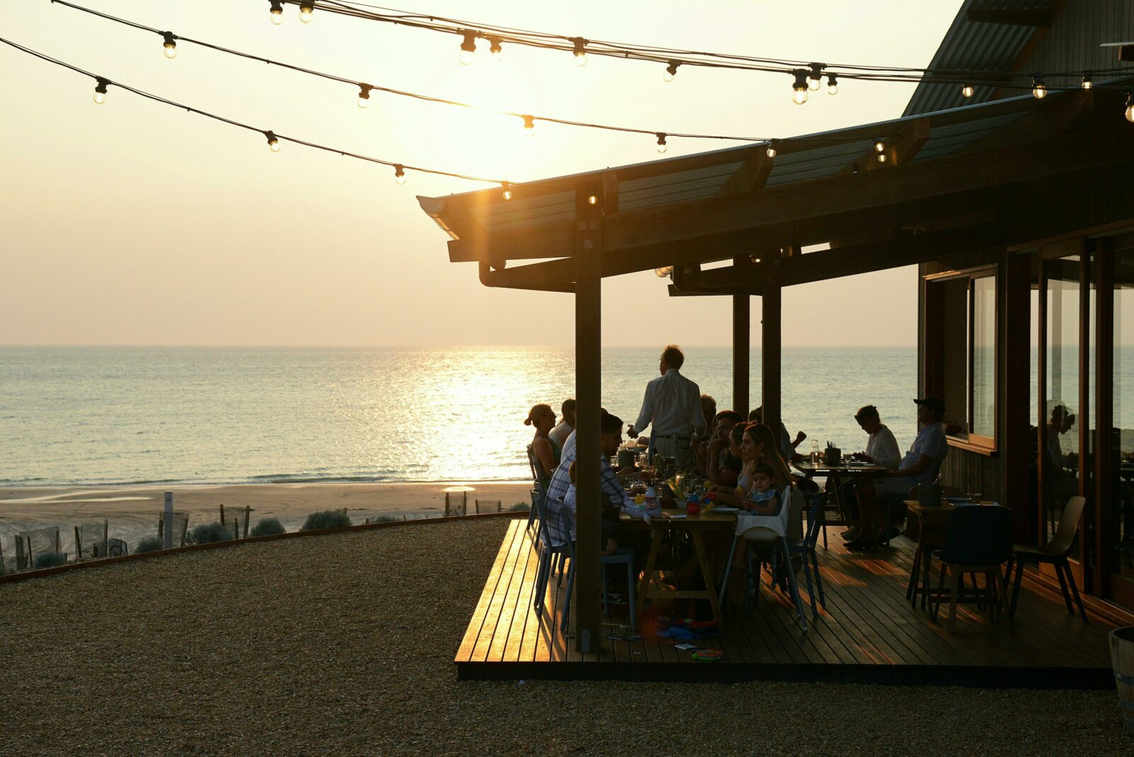 Sunset on the Southern dining deck