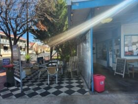 Front of shop and seating area