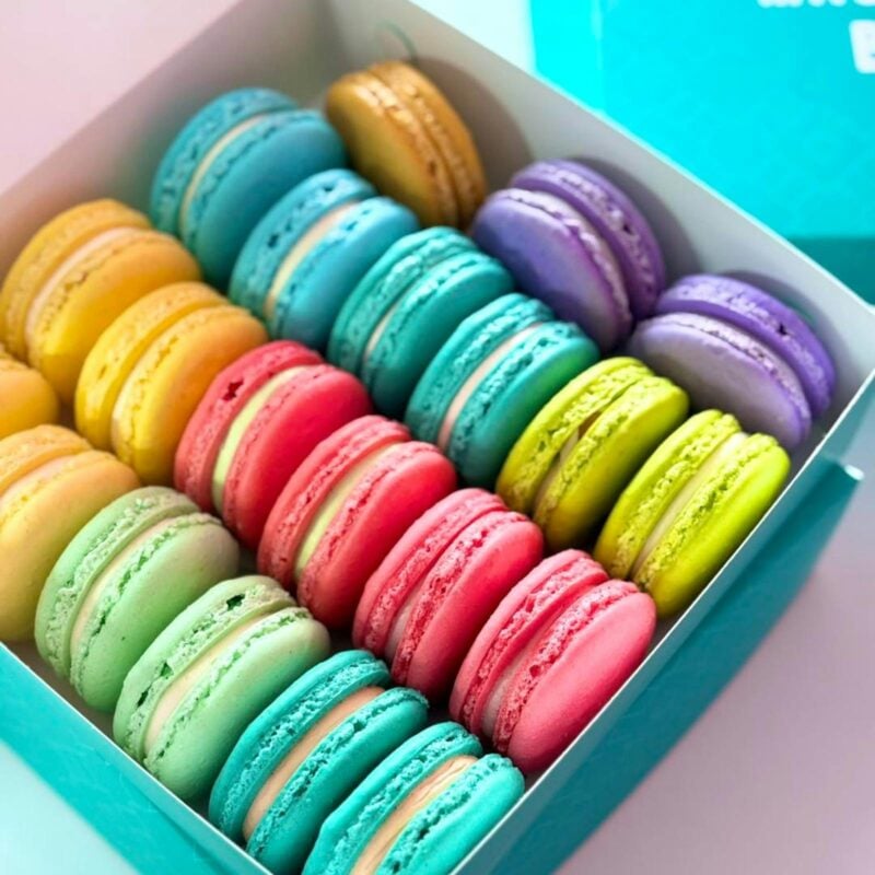 Box of macarons