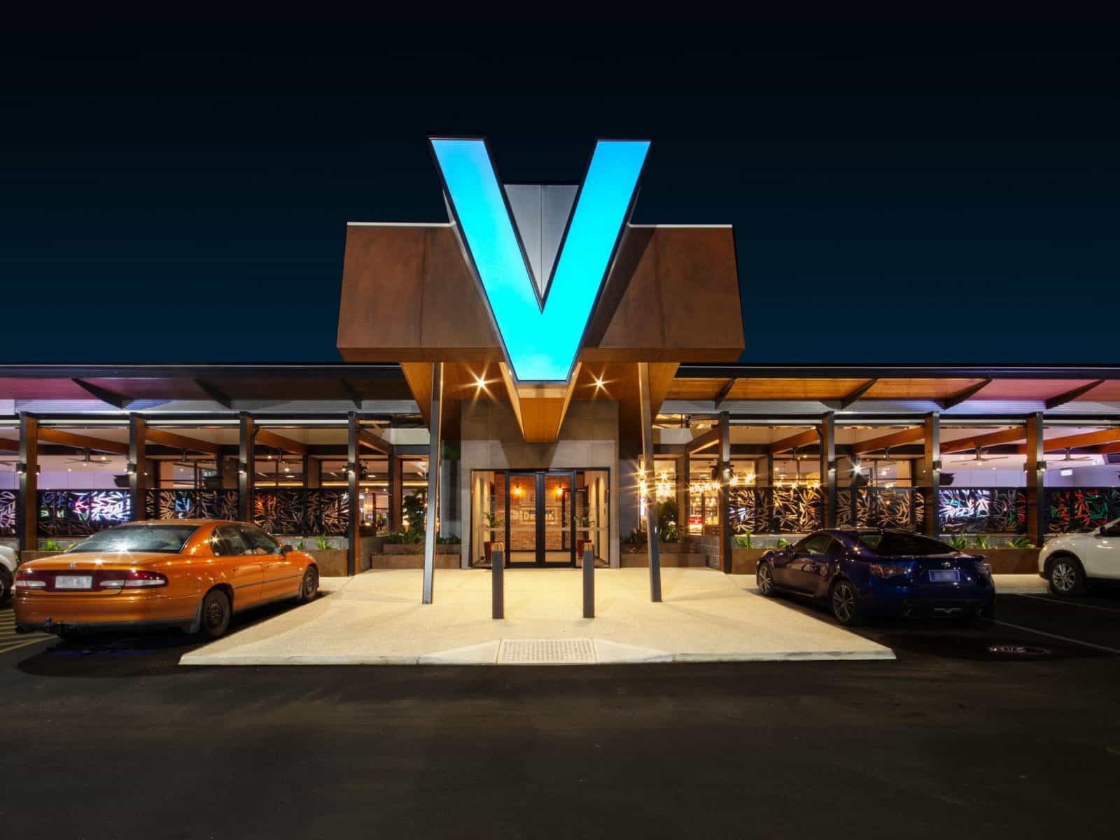 V front entrance