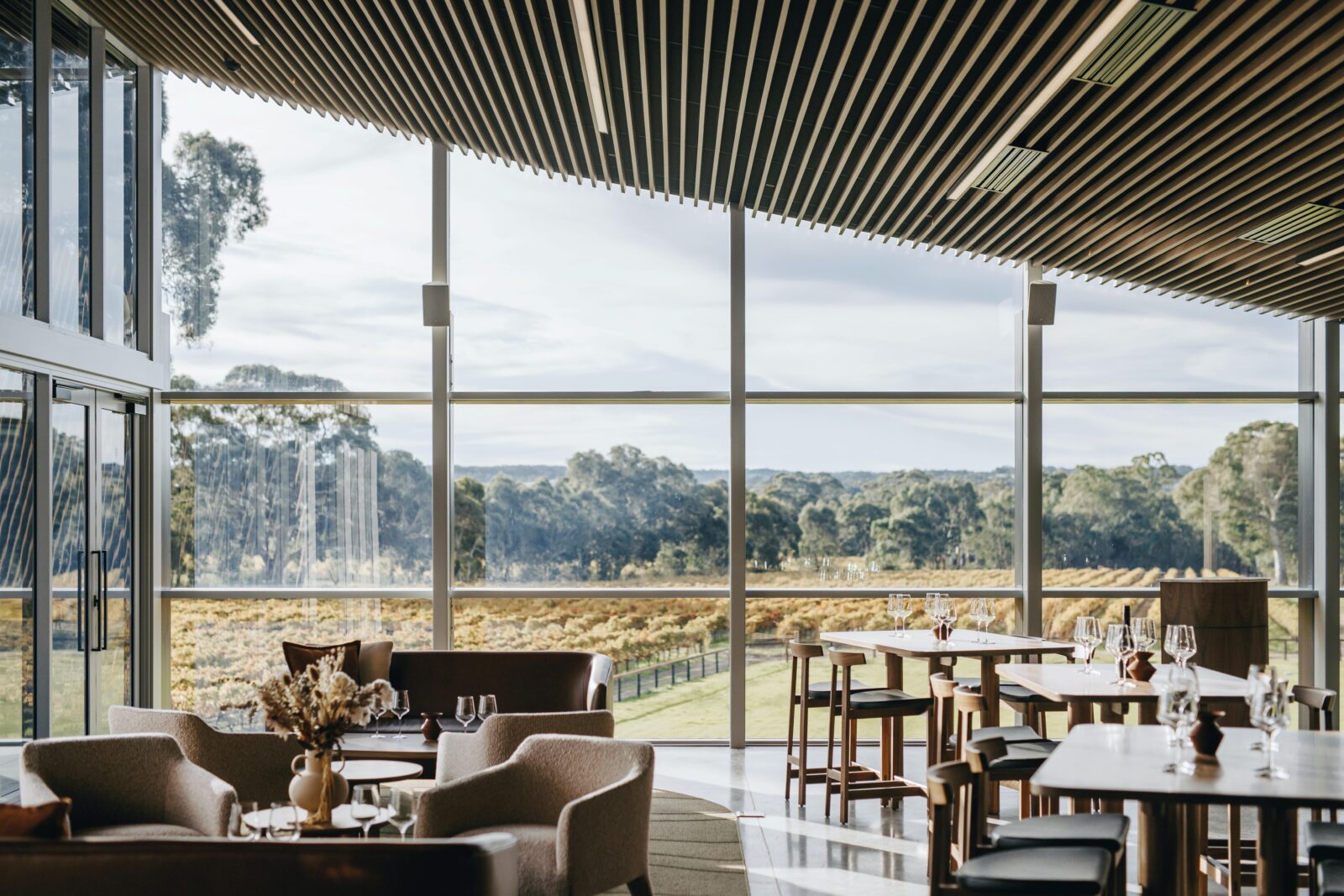 Interior views at the Yangarra Cellar Door