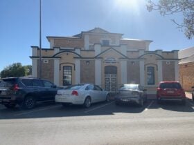 Frontal view of the Hall, on the left is located the Tesla Charge area