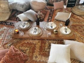 settings for small groups or grazing boards available