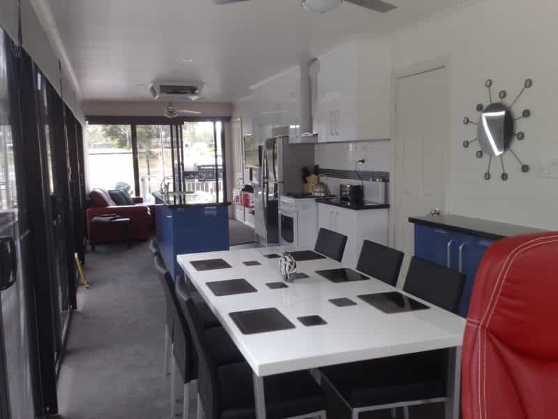 dining room and kitchen