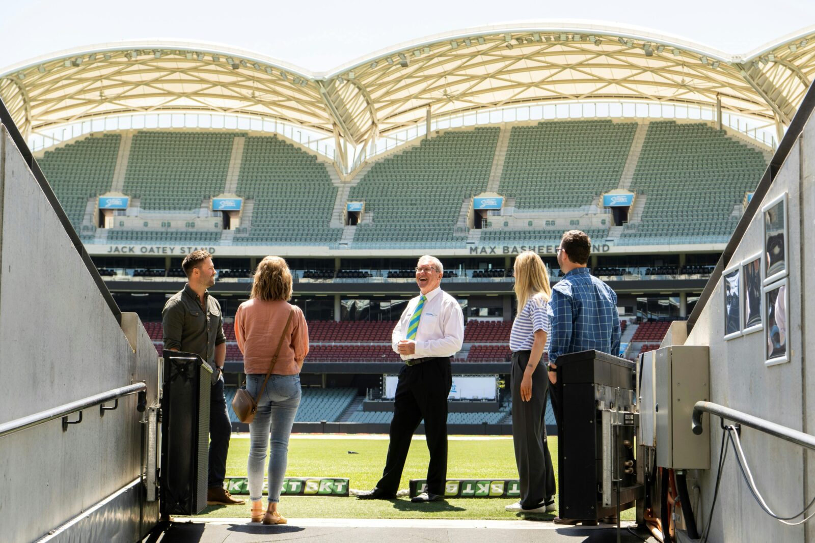 Tour group comes up race onto Adelaide Oval turf