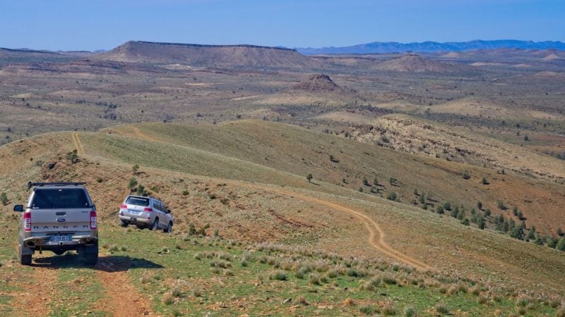descending Mt Nielsen