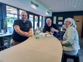 Guest were happy to be the first to visit Langhorne Creek
