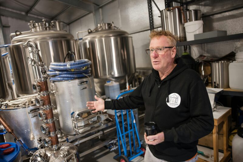 Brewmaster explaining the brewing process