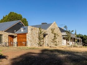 extior of the cellar door located on 261 Roennfeldt Rd, Marananga SA 5355, open 10am- 5pm Wed to Sun