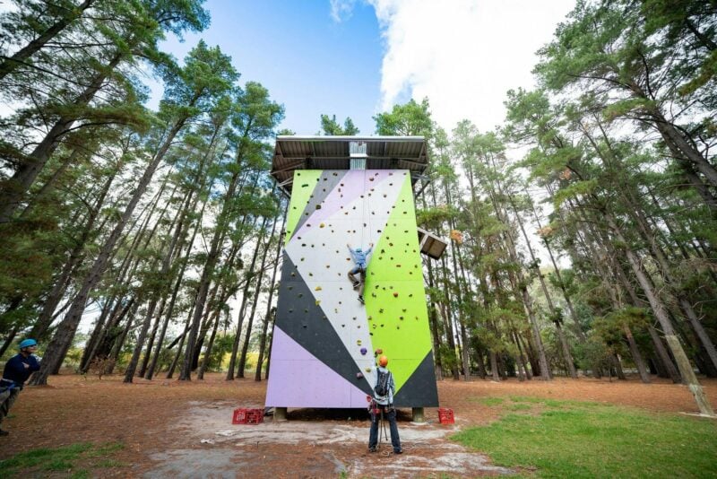 Southern Adventure Hub climbing wall