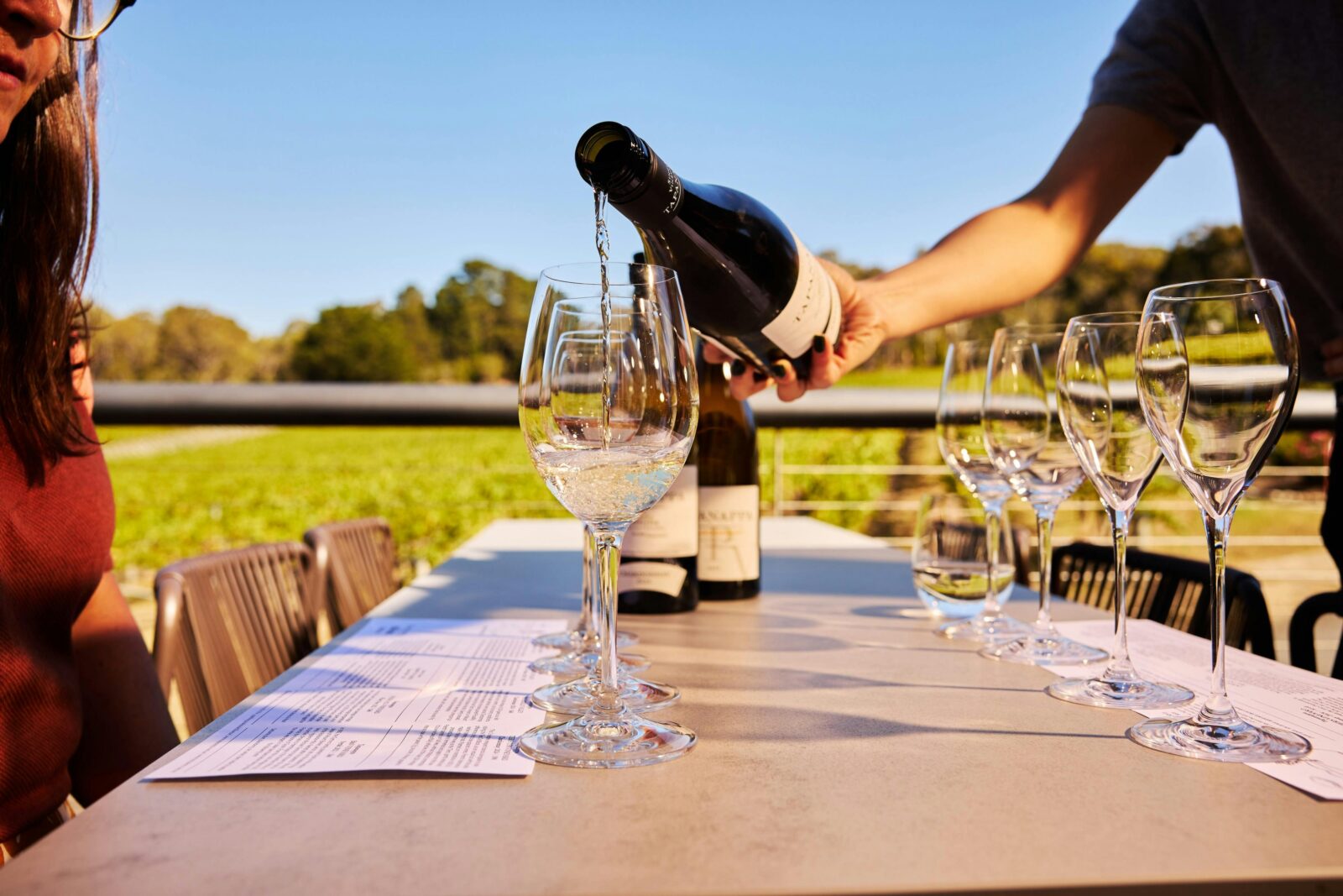 Tapanappa Tasting on the deck