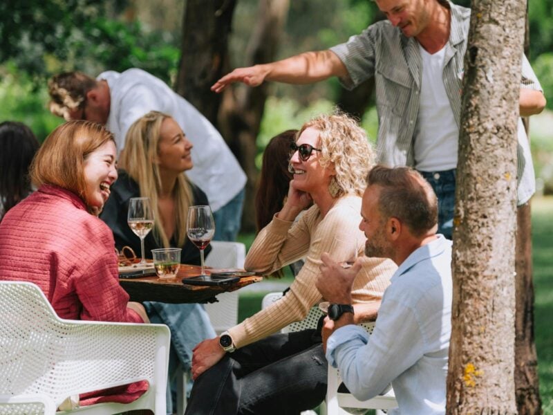 People enjoying The Lawns