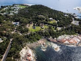 Arial View of Bicheno By The Bay