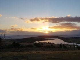 Sunset over Carlton River