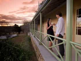 Verandah at sunset