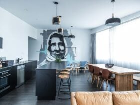 Penthouse Kitchen and Living