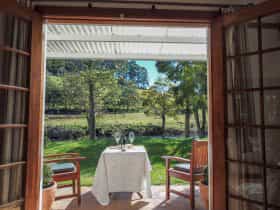 Afternoon delight with a glass of Tasmanian sparkling wine