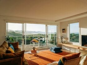 Lounge and open plan deck