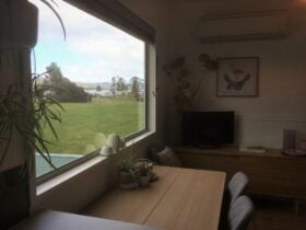 Great views of the Franklin Village Green and Huon River