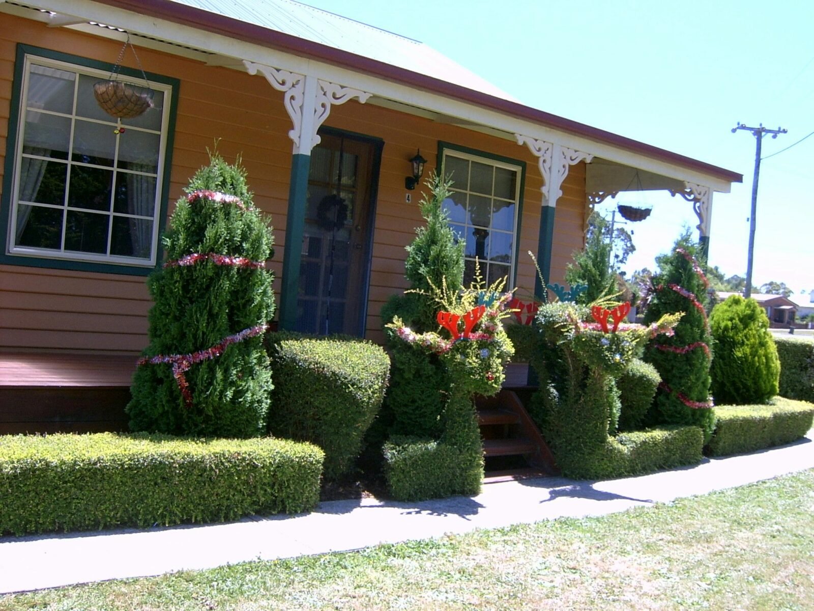 Front view of the cottage