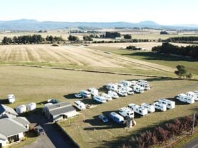 Plenty of space, easy access for large vehicles with views of The Great Western Tiers