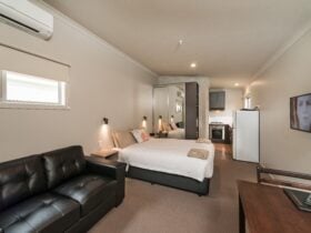 Bedroom and living area