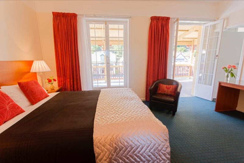 Be sure to request a room opening onto the verandah