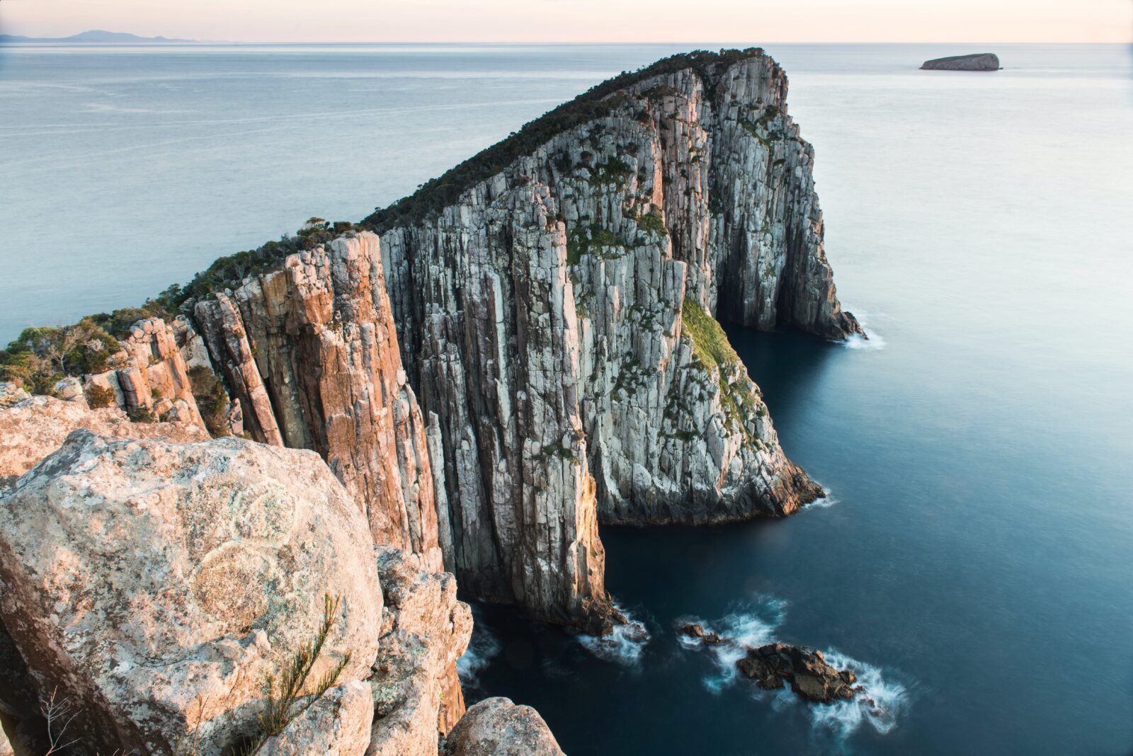 The spectacular dolerite cliffs of Cape Hauy