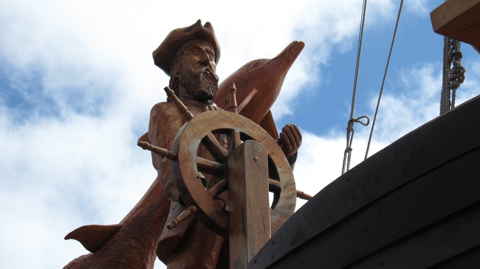 Sea Captain and Dolphin