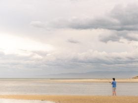 Fishing from shore - Swanwick Rivermouth