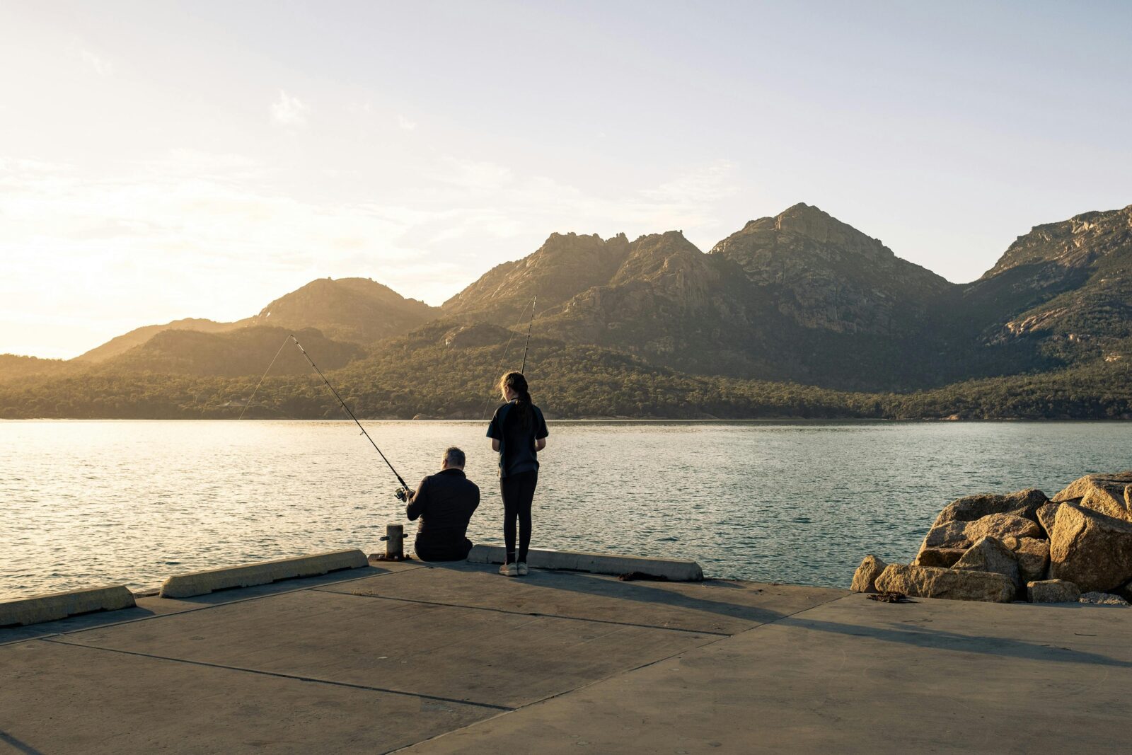 Fishing from shore - The Jetty, Esplanade edit