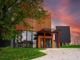 Hive Tasmania Cultural Precinct exterior of building